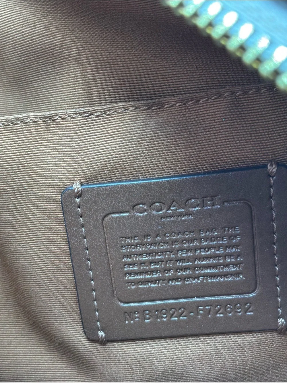Coach Cream Pebbled Leather Paxton Duffle Shoulder Bag with Gold Hardware